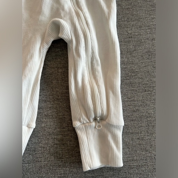 Little Bipsy Ribbed 2-Way Zip Romper - Shell - 6-9 Months - Picture 6 of 10